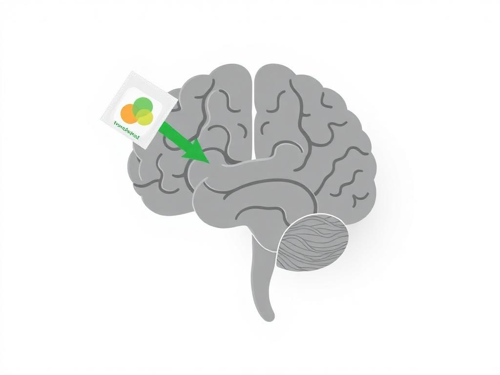 Schéma cerveau et patch transdermique AlcoStop